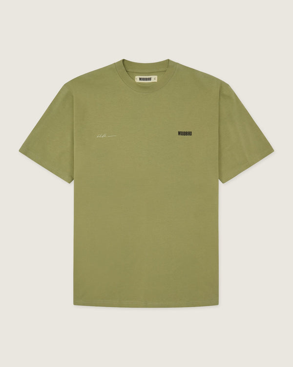Woodbird WBBaine 8410 Tee T-Shirts Sage Green